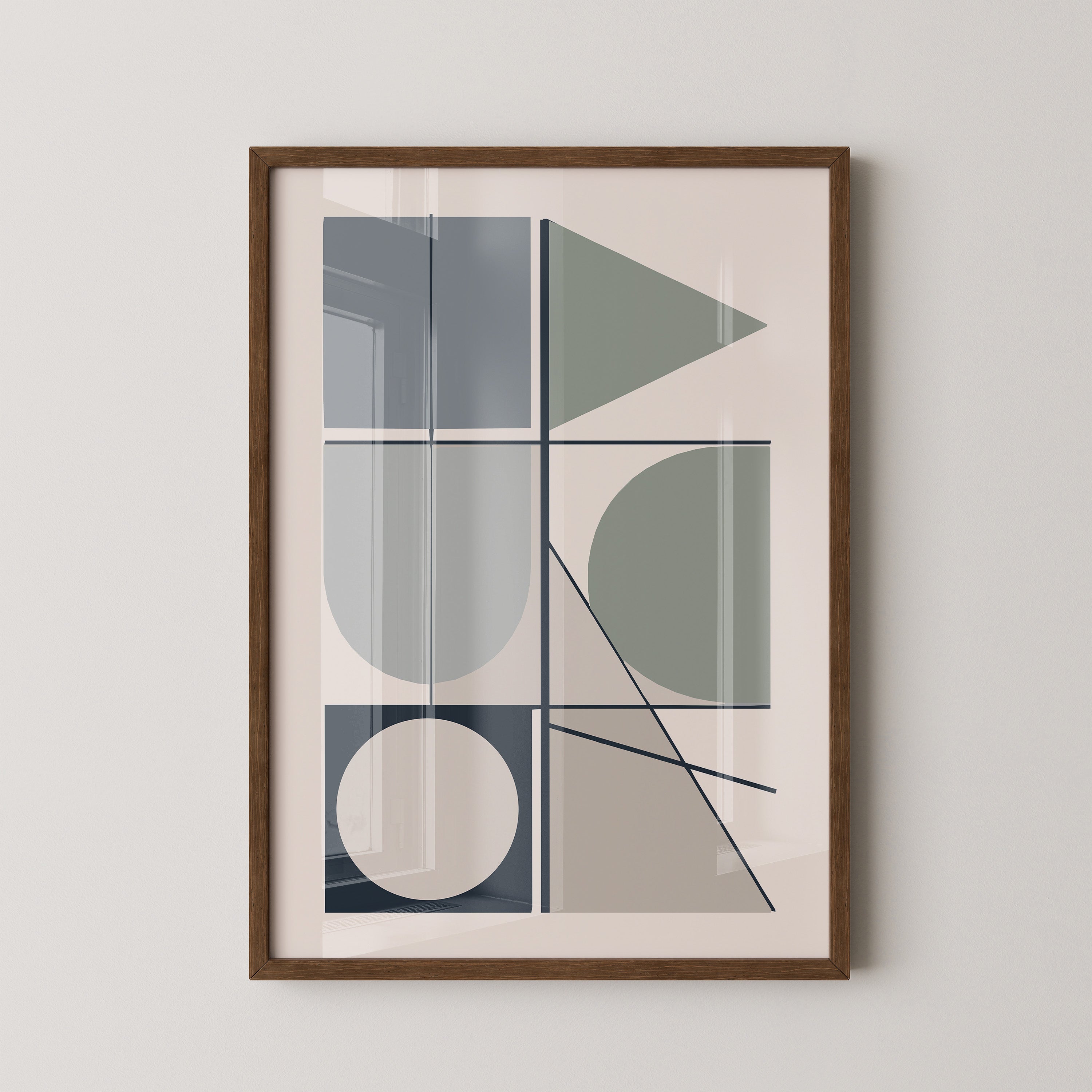 Geometrische Formen Pastelltöne