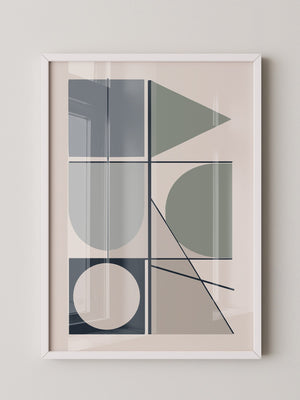 Geometrische Formen Pastelltöne