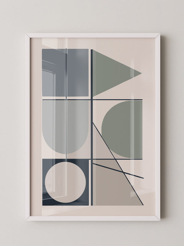 Geometrische Formen Pastelltöne
