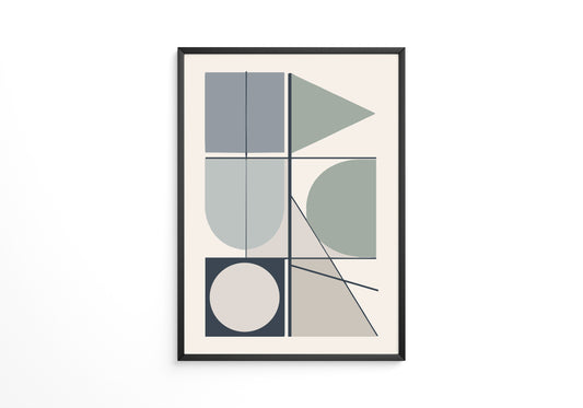 Geometrische Formen Pastelltöne