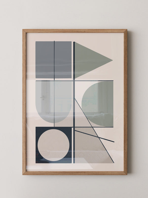 Geometrische Formen Pastelltöne