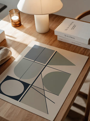 Geometrische Formen Pastelltöne