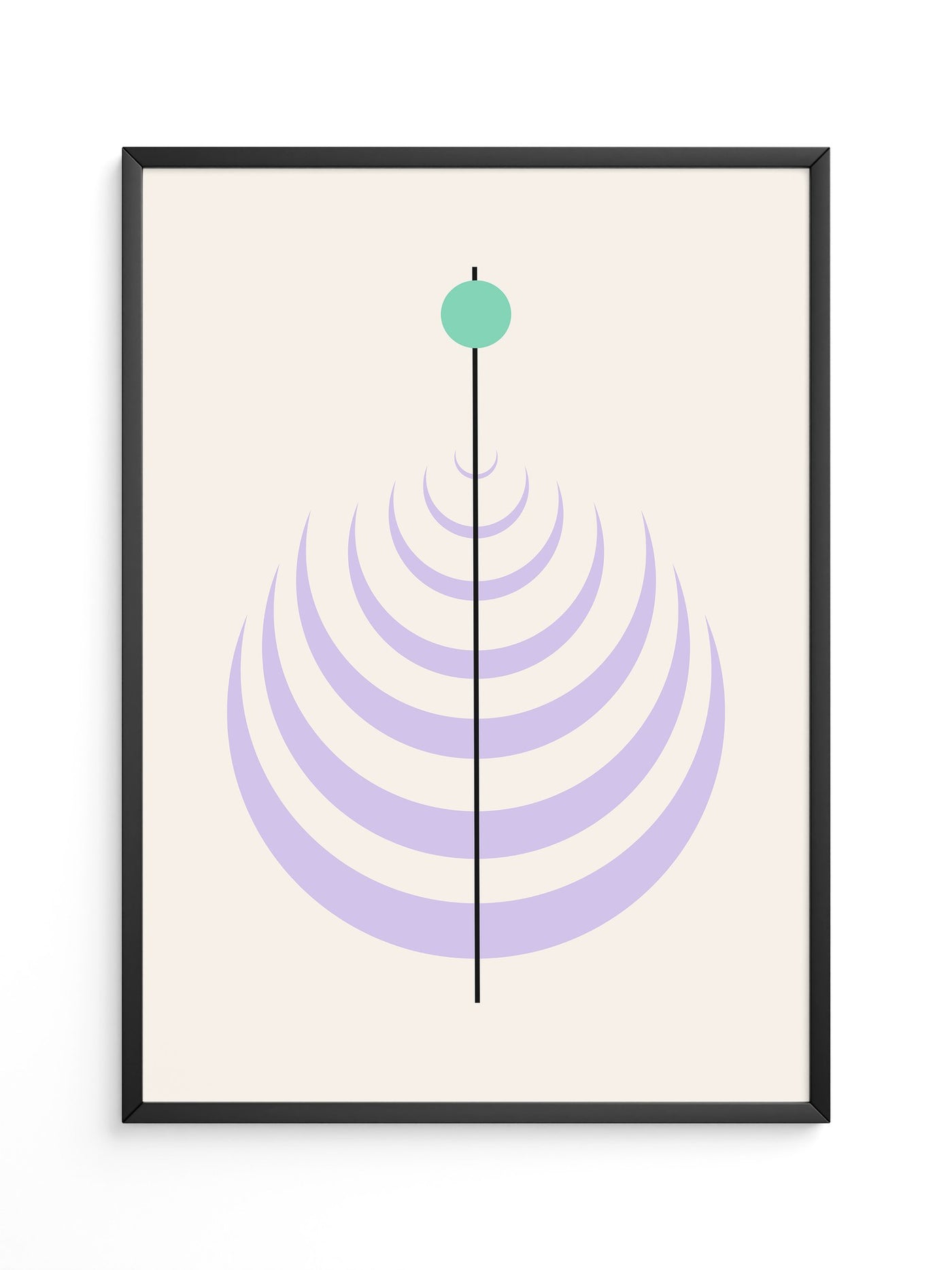 Linienkreis Minimalismus Pastell