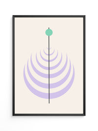 Linienkreis Minimalismus Pastell