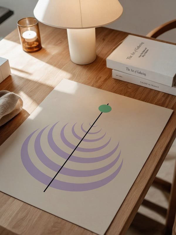 Linienkreis Minimalismus Pastell