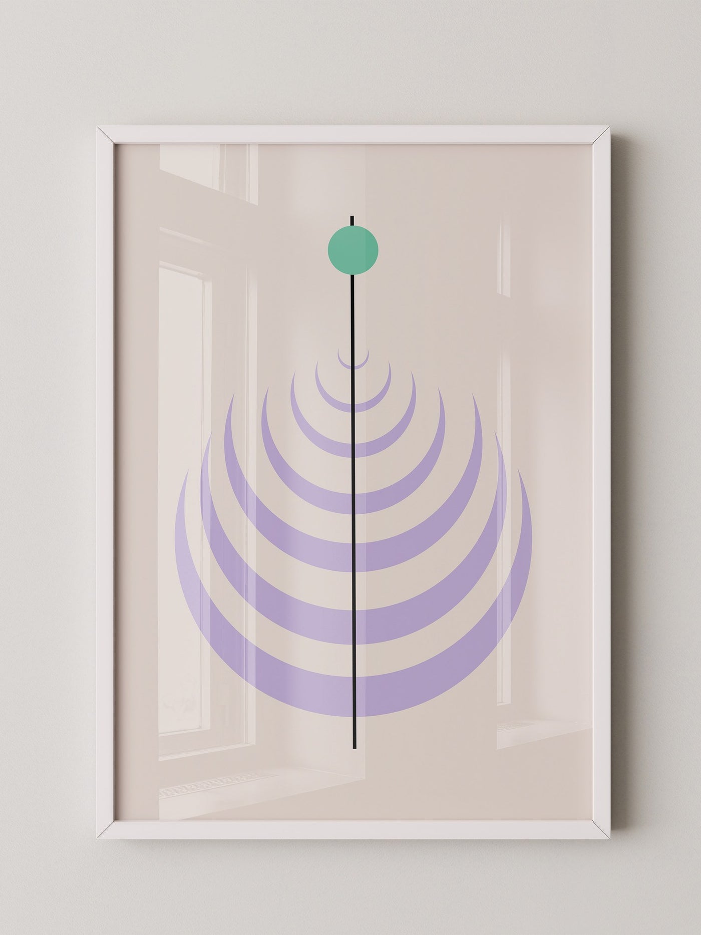 Linienkreis Minimalismus Pastell