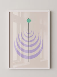 Linienkreis Minimalismus Pastell
