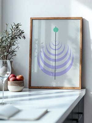 Linienkreis Minimalismus Pastell