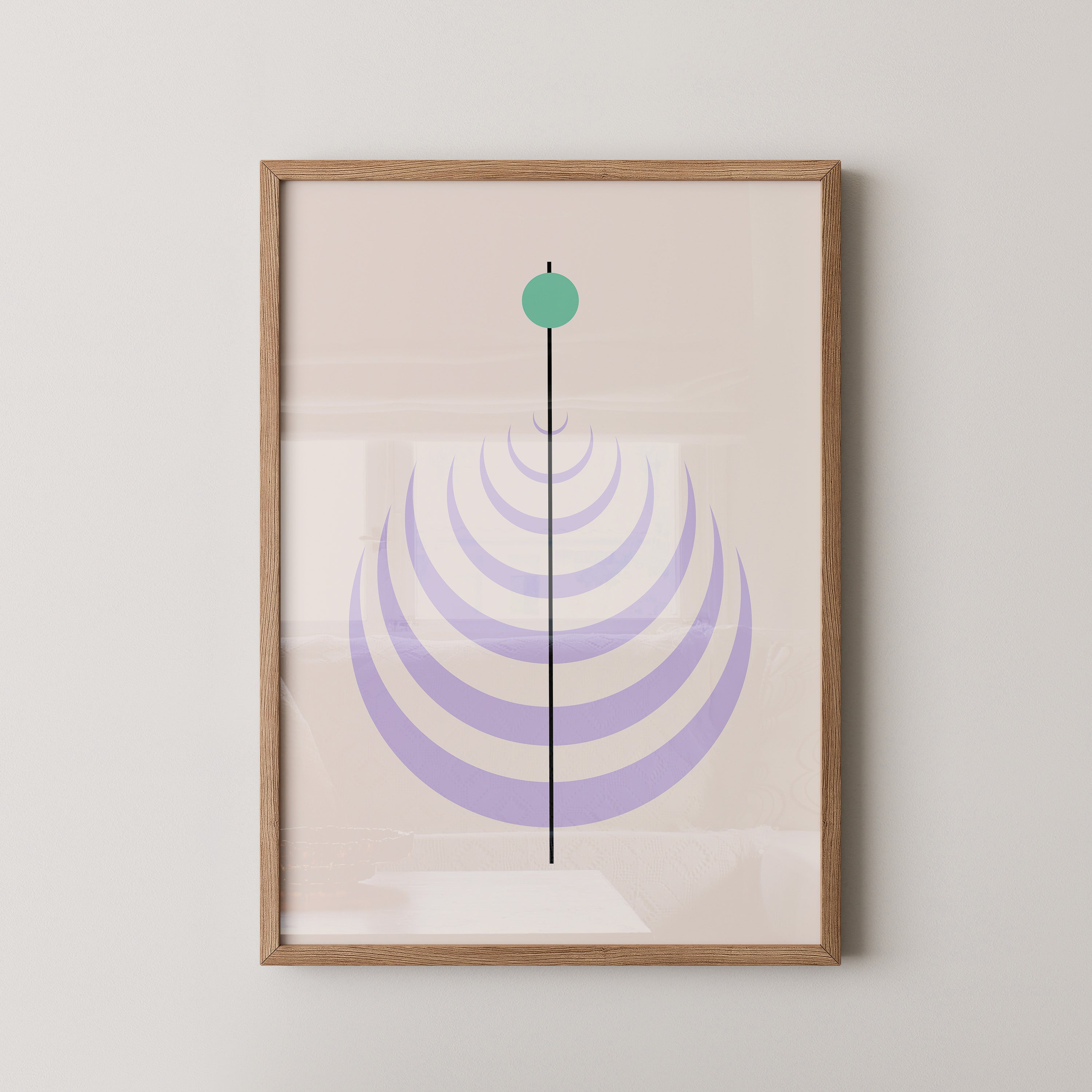 Linienkreis Minimalismus Pastell