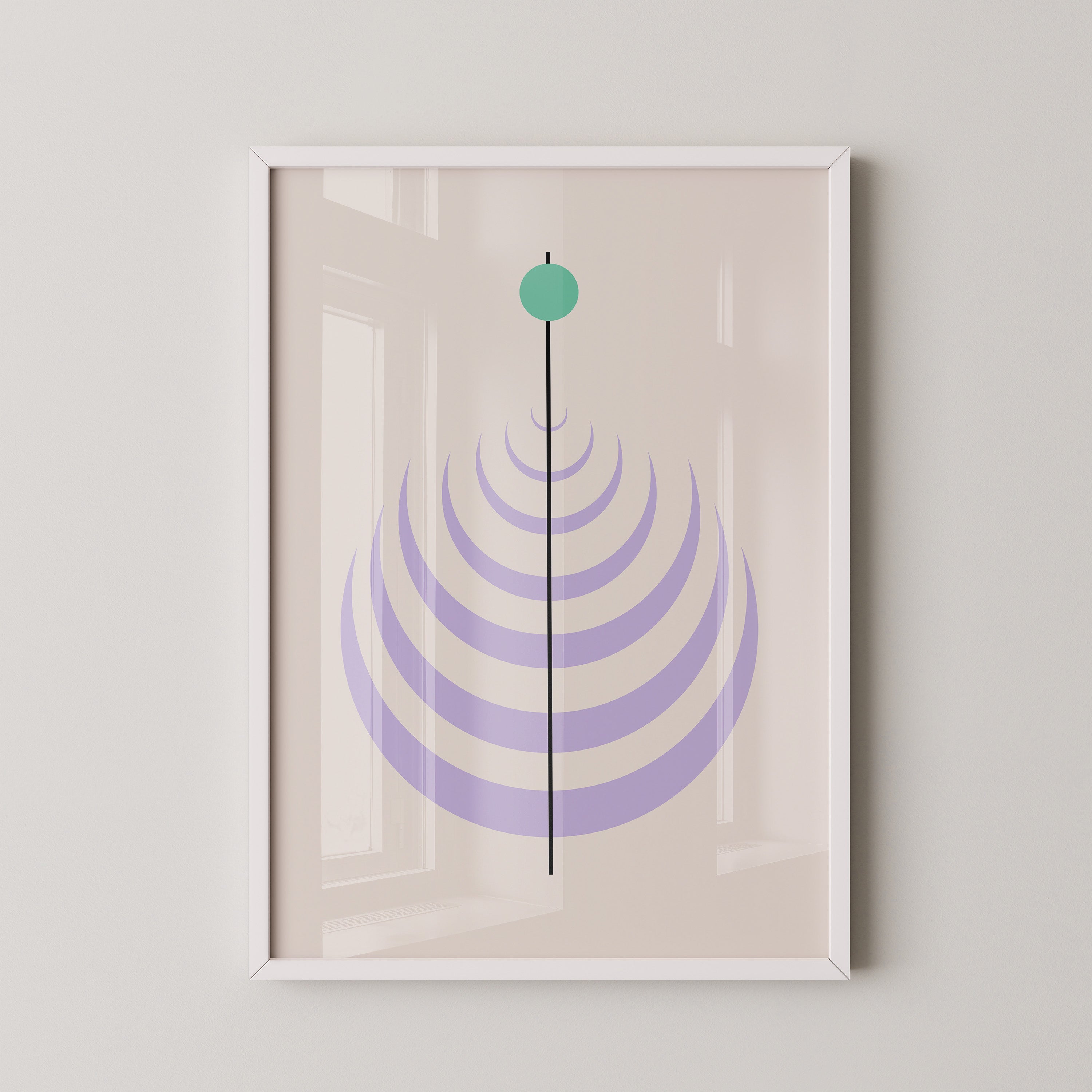 Linienkreis Minimalismus Pastell