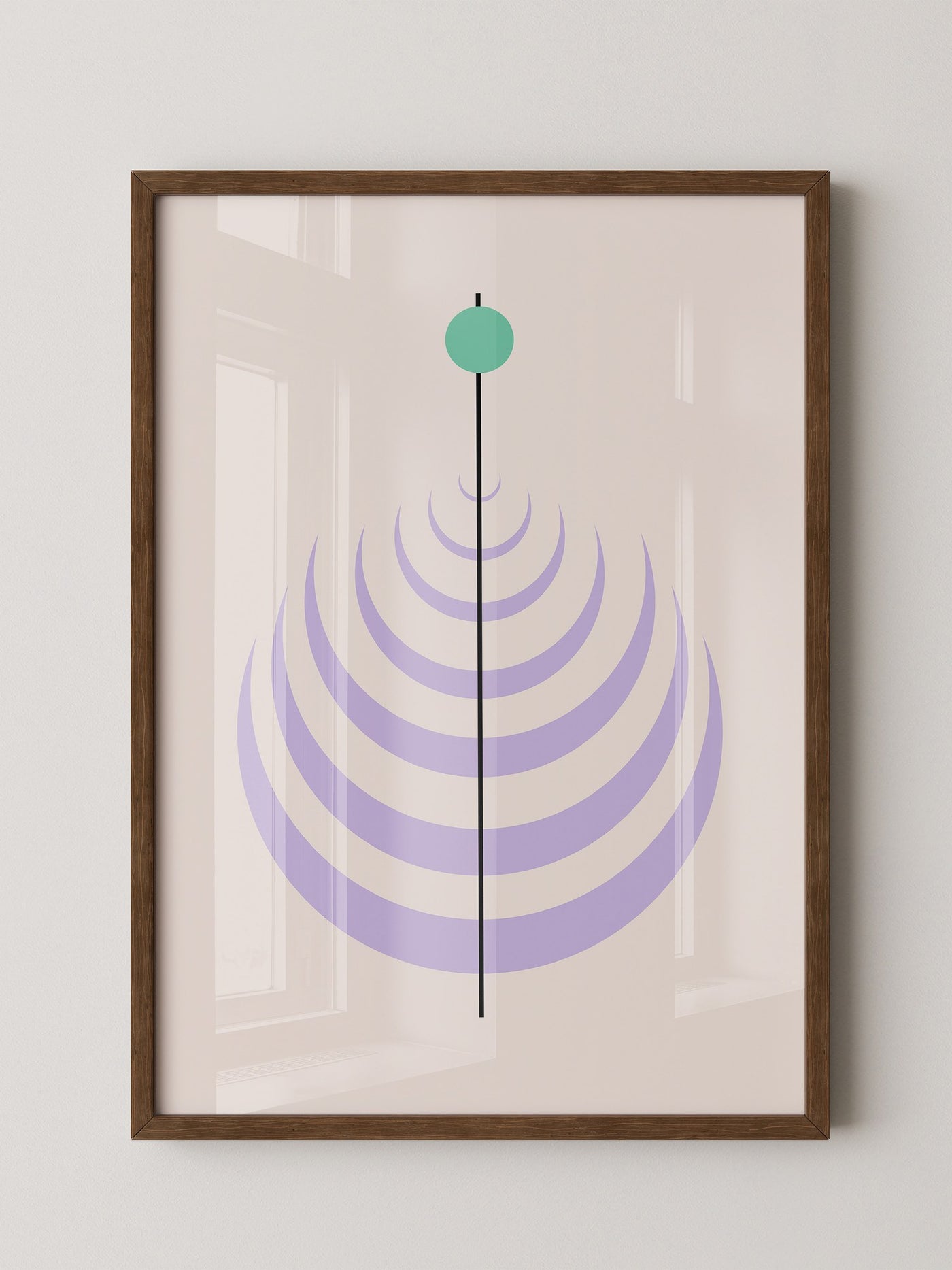 Linienkreis Minimalismus Pastell
