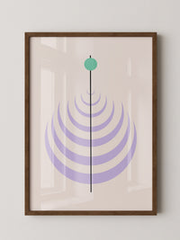 Linienkreis Minimalismus Pastell