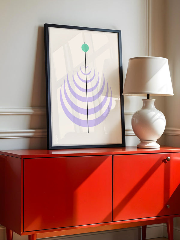 Linienkreis Minimalismus Pastell