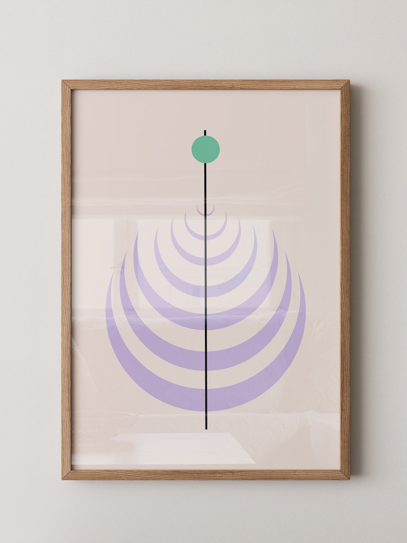 Linienkreis Minimalismus Pastell