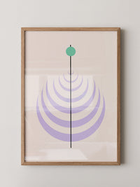 Linienkreis Minimalismus Pastell