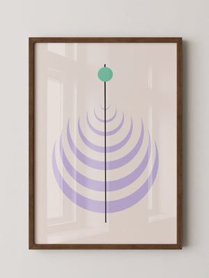 Linienkreis Minimalismus Pastell
