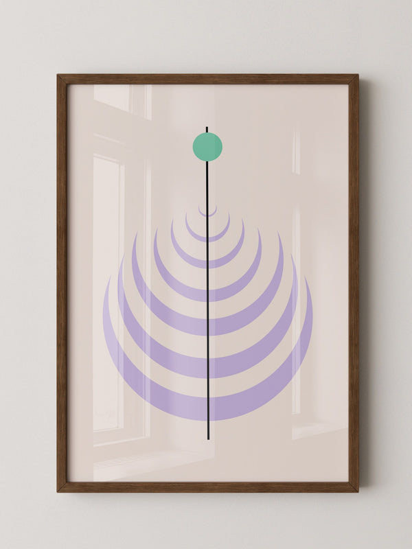 Linienkreis Minimalismus Pastell