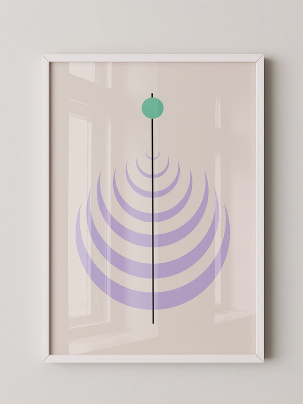 Linienkreis Minimalismus Pastell