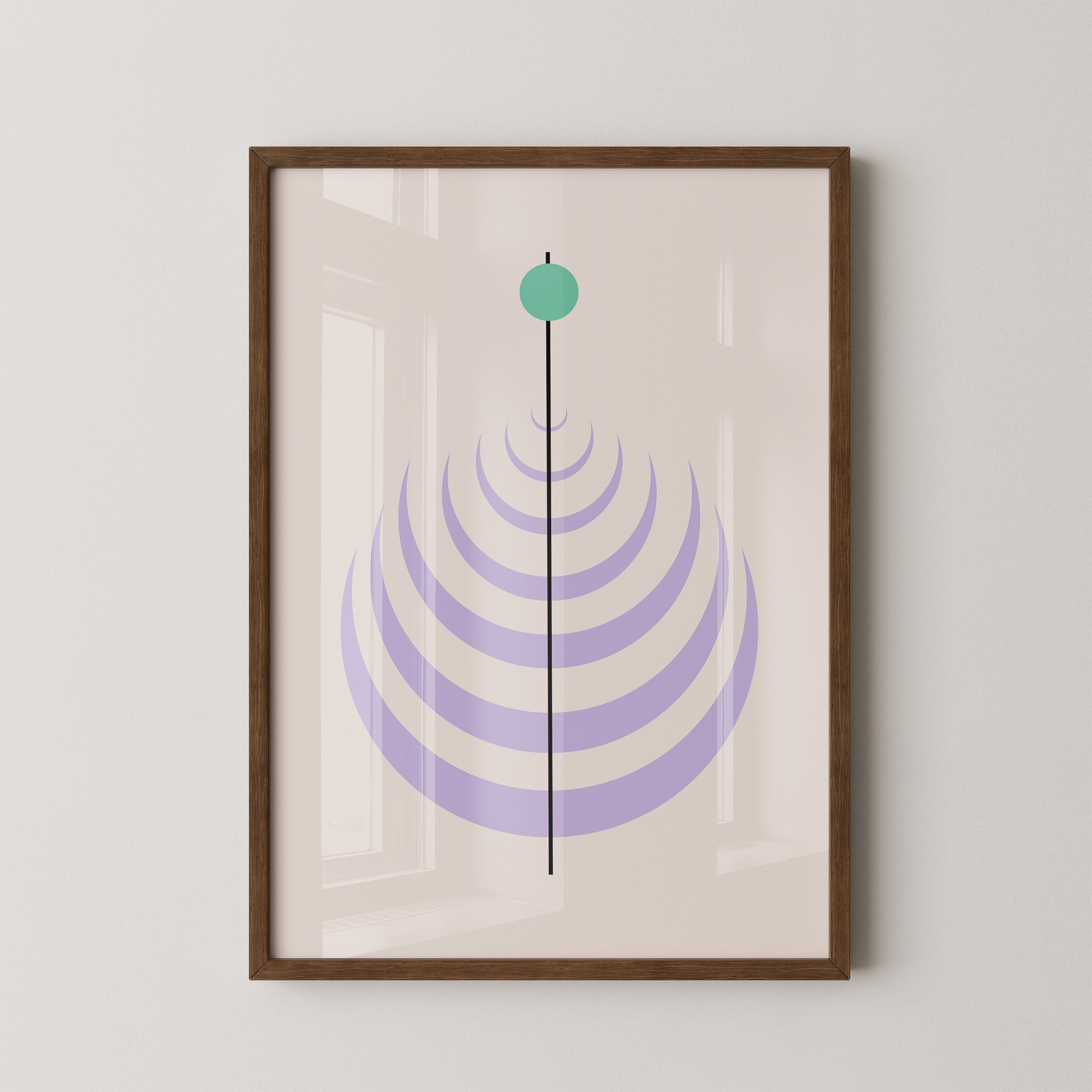 Linienkreis Minimalismus Pastell