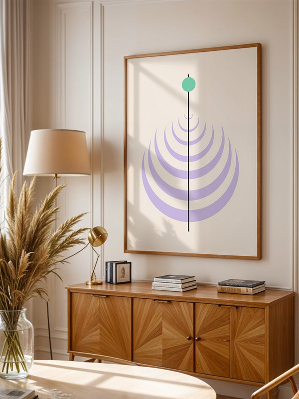 Linienkreis Minimalismus Pastell