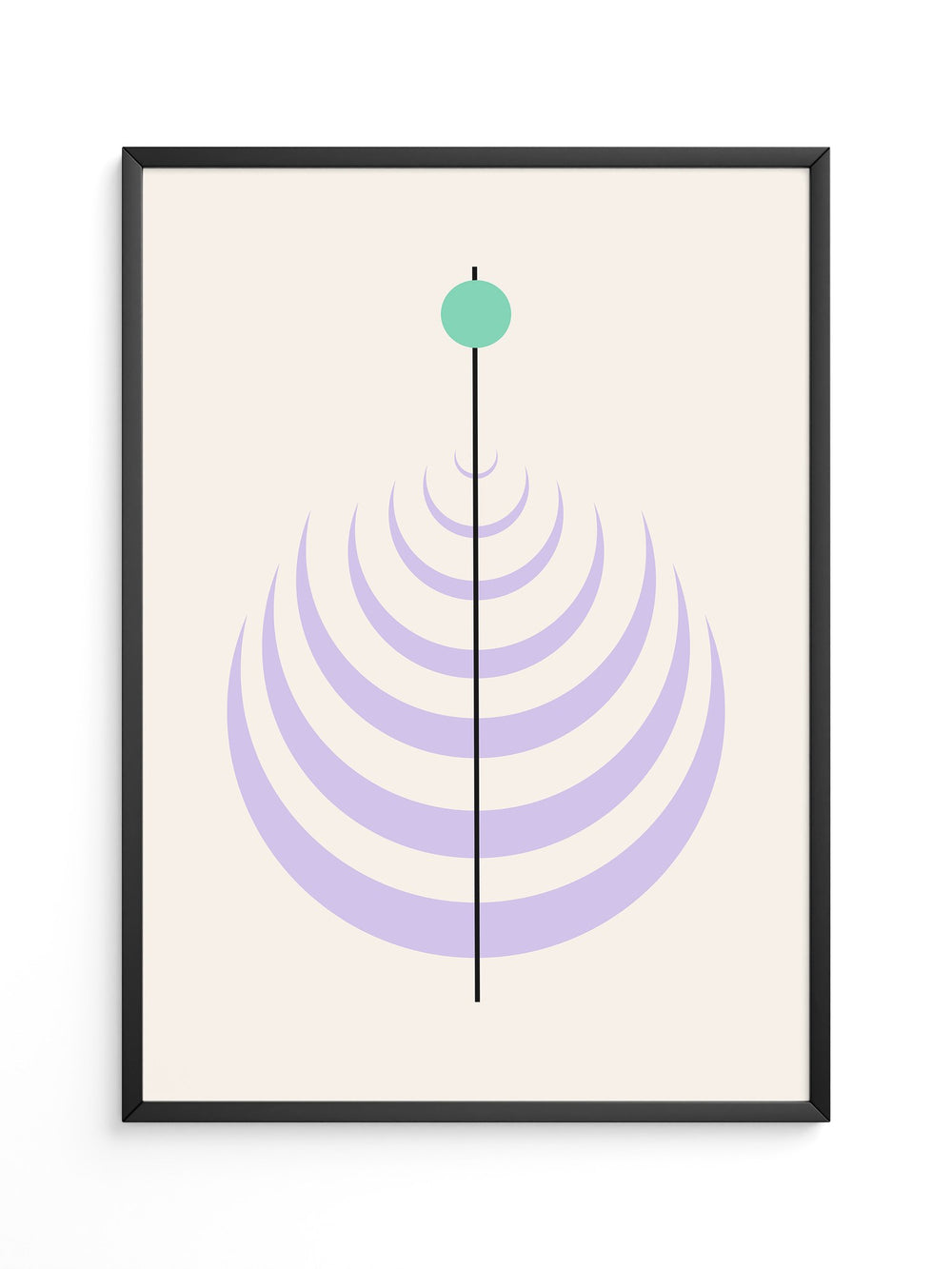 Linienkreis Minimalismus Pastell