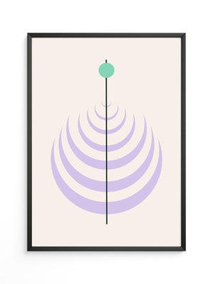 Linienkreis Minimalismus Pastell