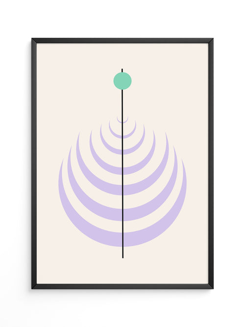 Linienkreis Minimalismus Pastell