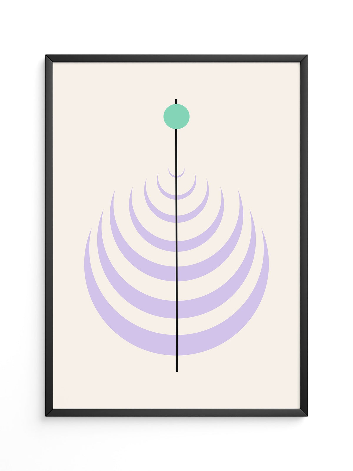 Linienkreis Minimalismus Pastell