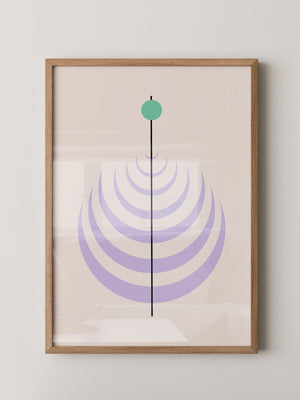 Linienkreis Minimalismus Pastell
