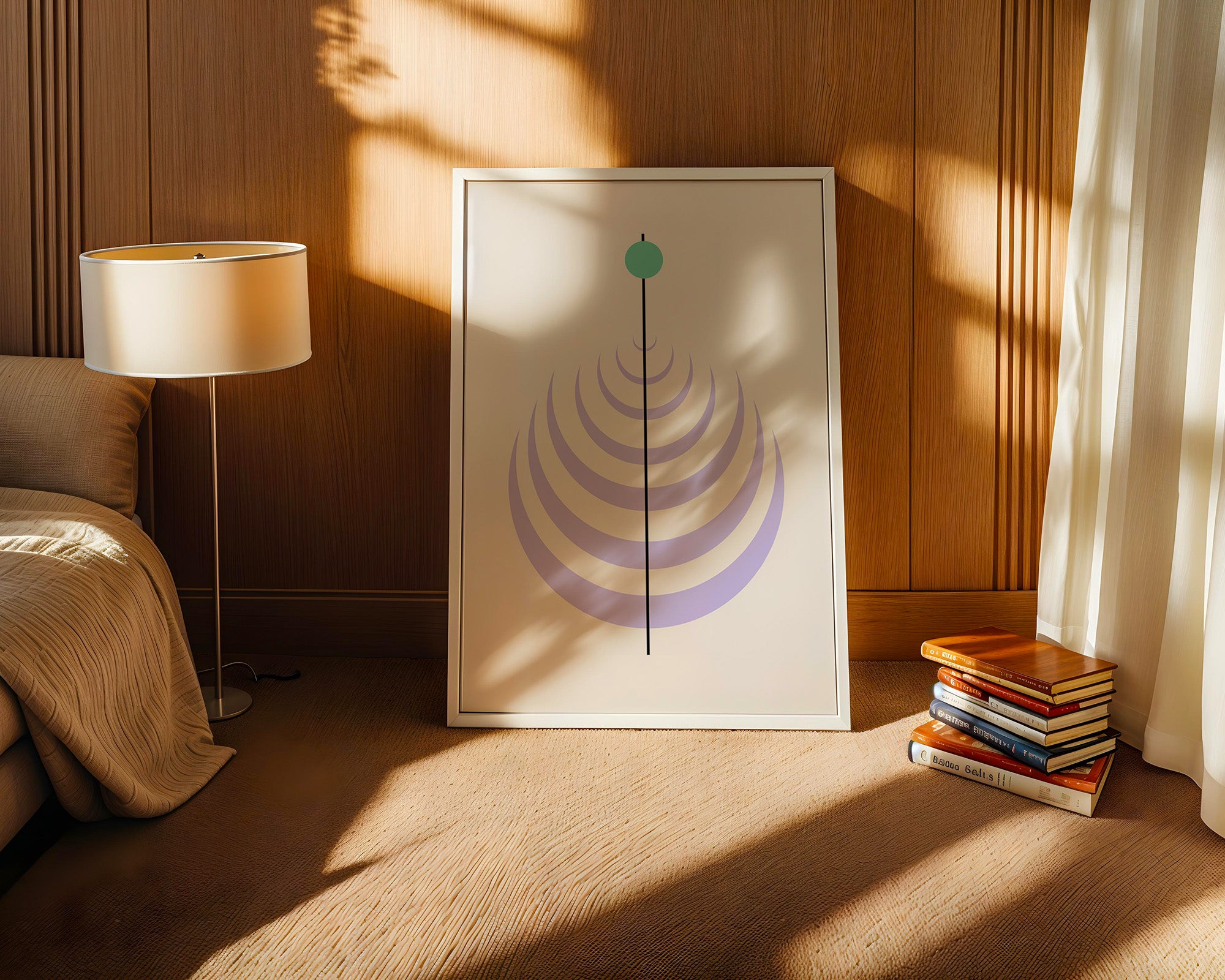 Linienkreis Minimalismus Pastell