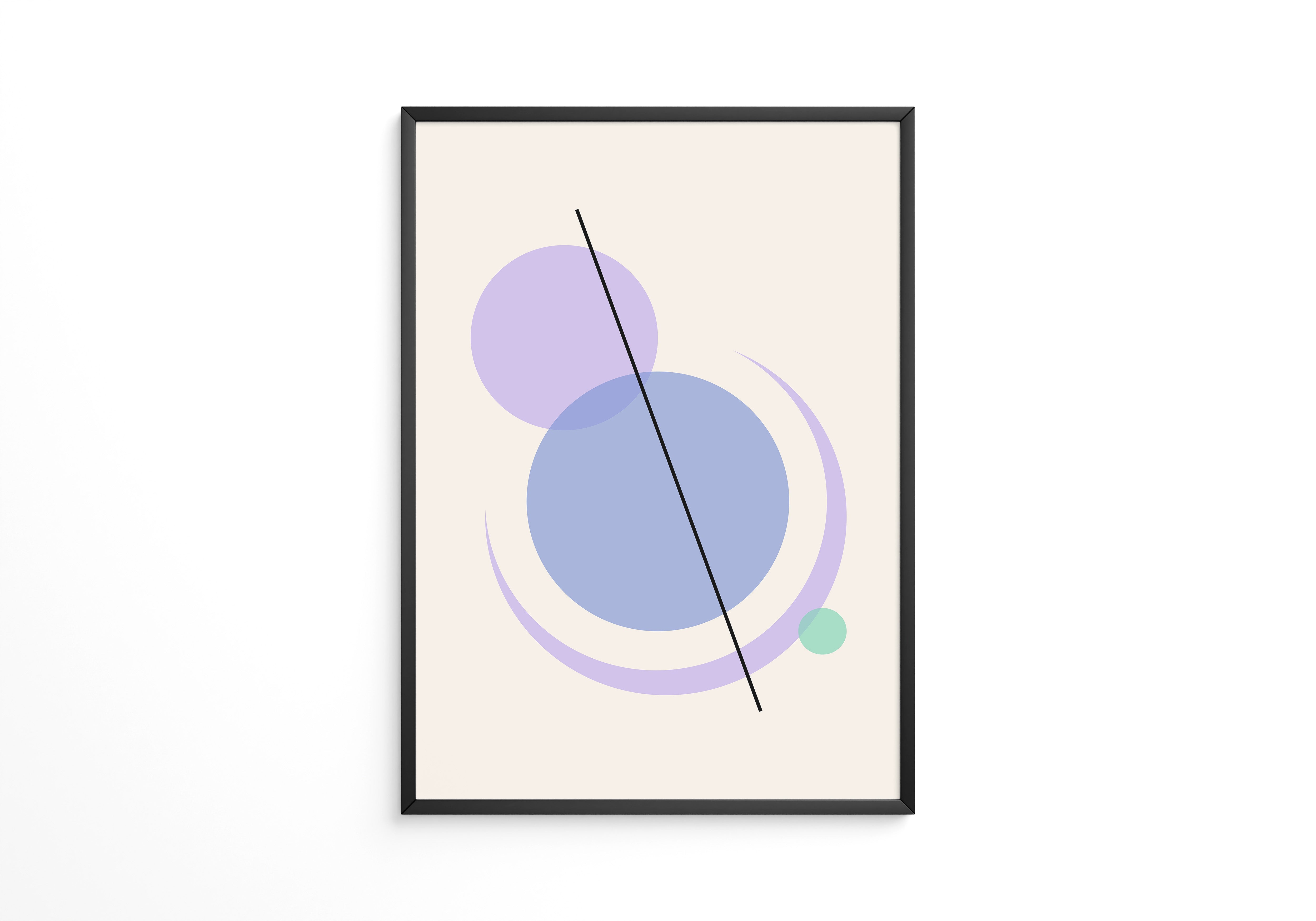 Kreise Pastell Linienkunst