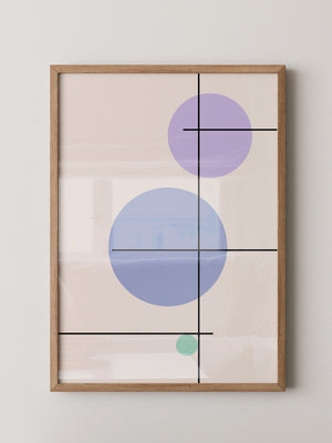 Bunte Kreise Linien Abstrakt
