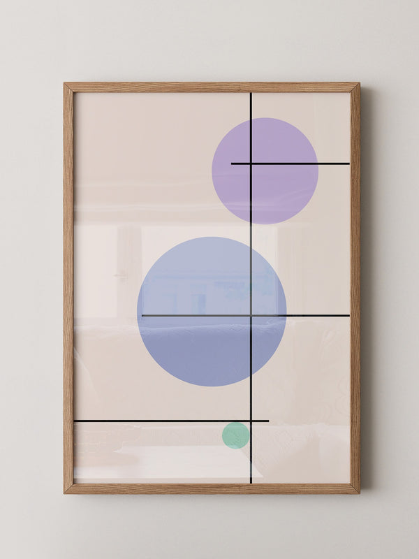Bunte Kreise Linien Abstrakt