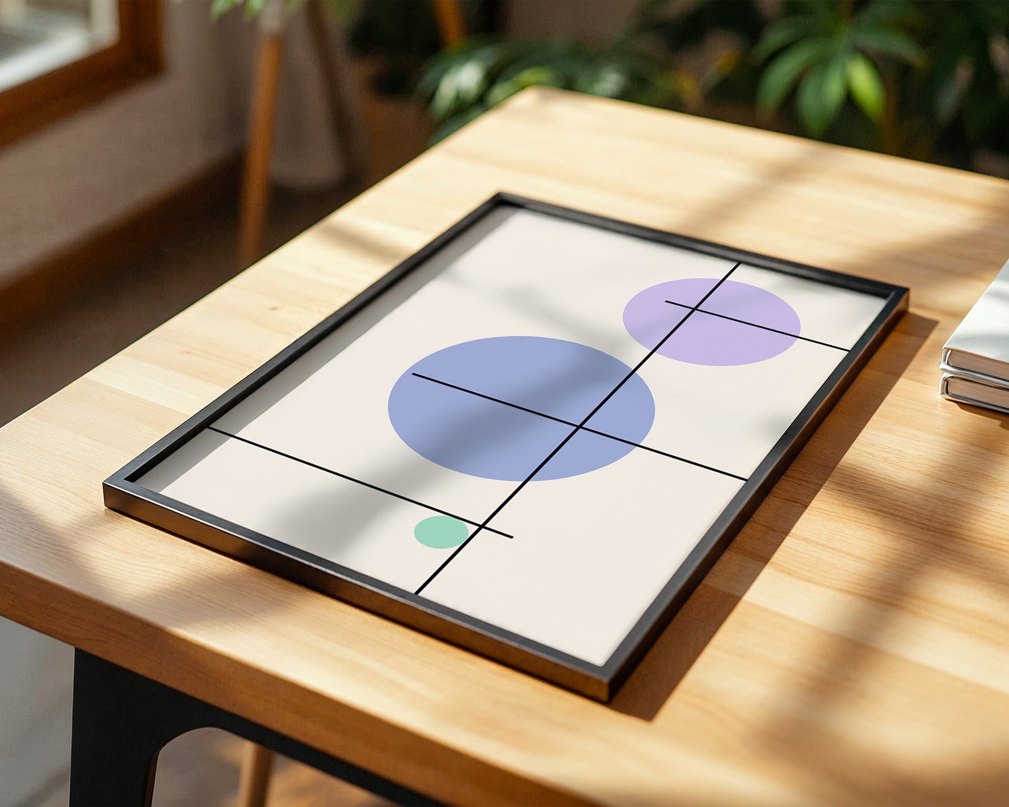 Bunte Kreise Linien Abstrakt