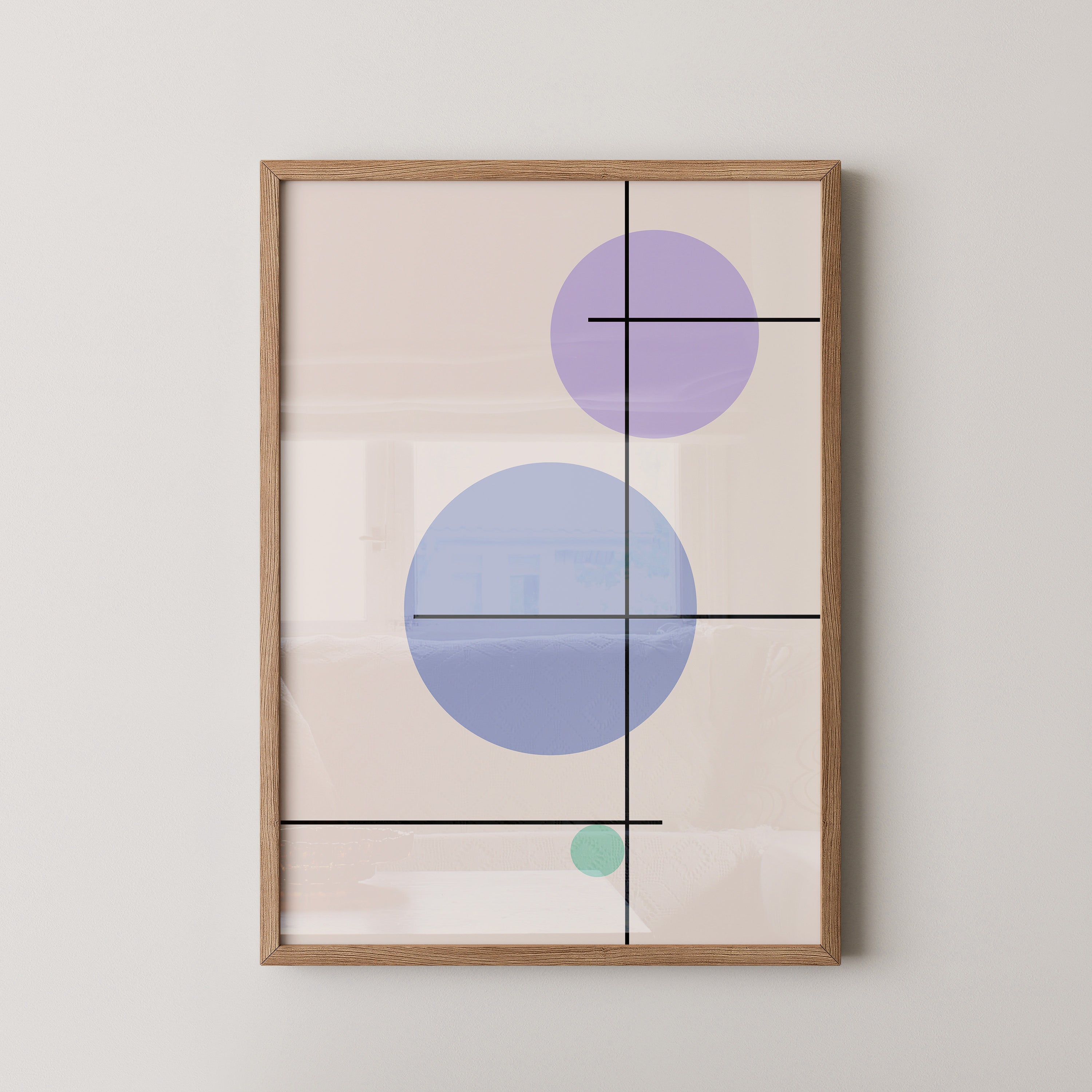 Bunte Kreise Linien Abstrakt