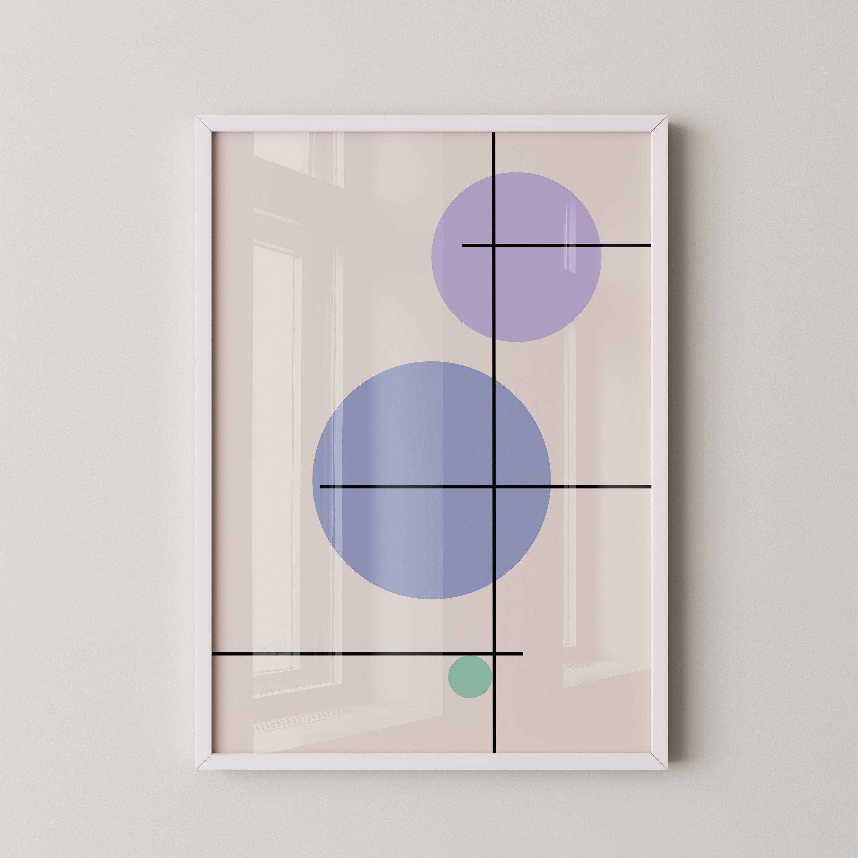 Bunte Kreise Linien Abstrakt