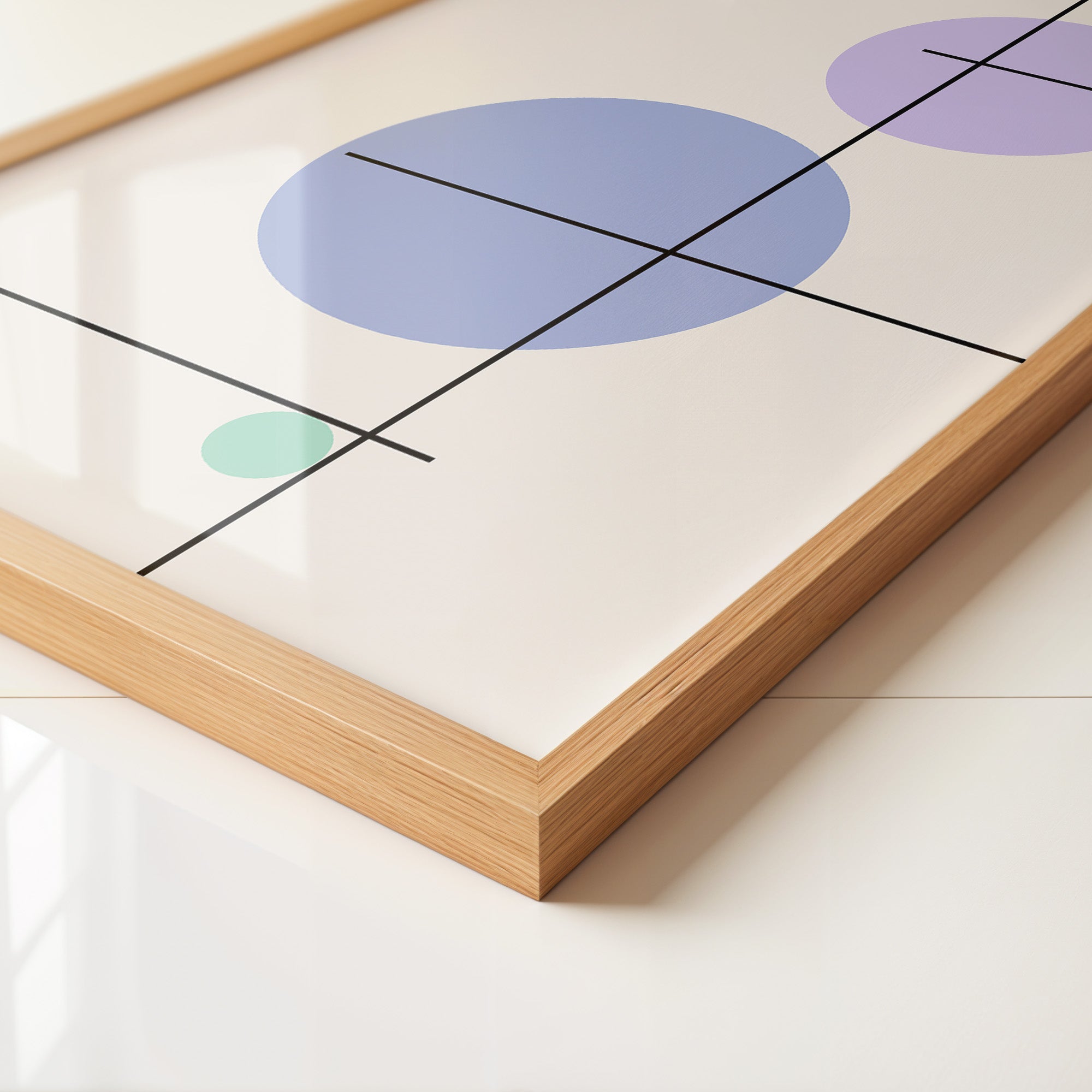 Bunte Kreise Linien Abstrakt