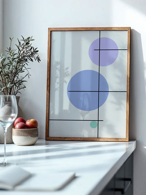 Bunte Kreise Linien Abstrakt