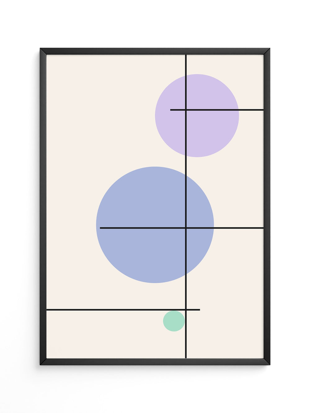 Bunte Kreise Linien Abstrakt
