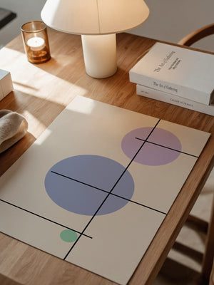 Bunte Kreise Linien Abstrakt