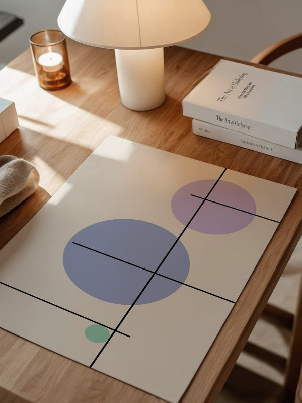 Bunte Kreise Linien Abstrakt
