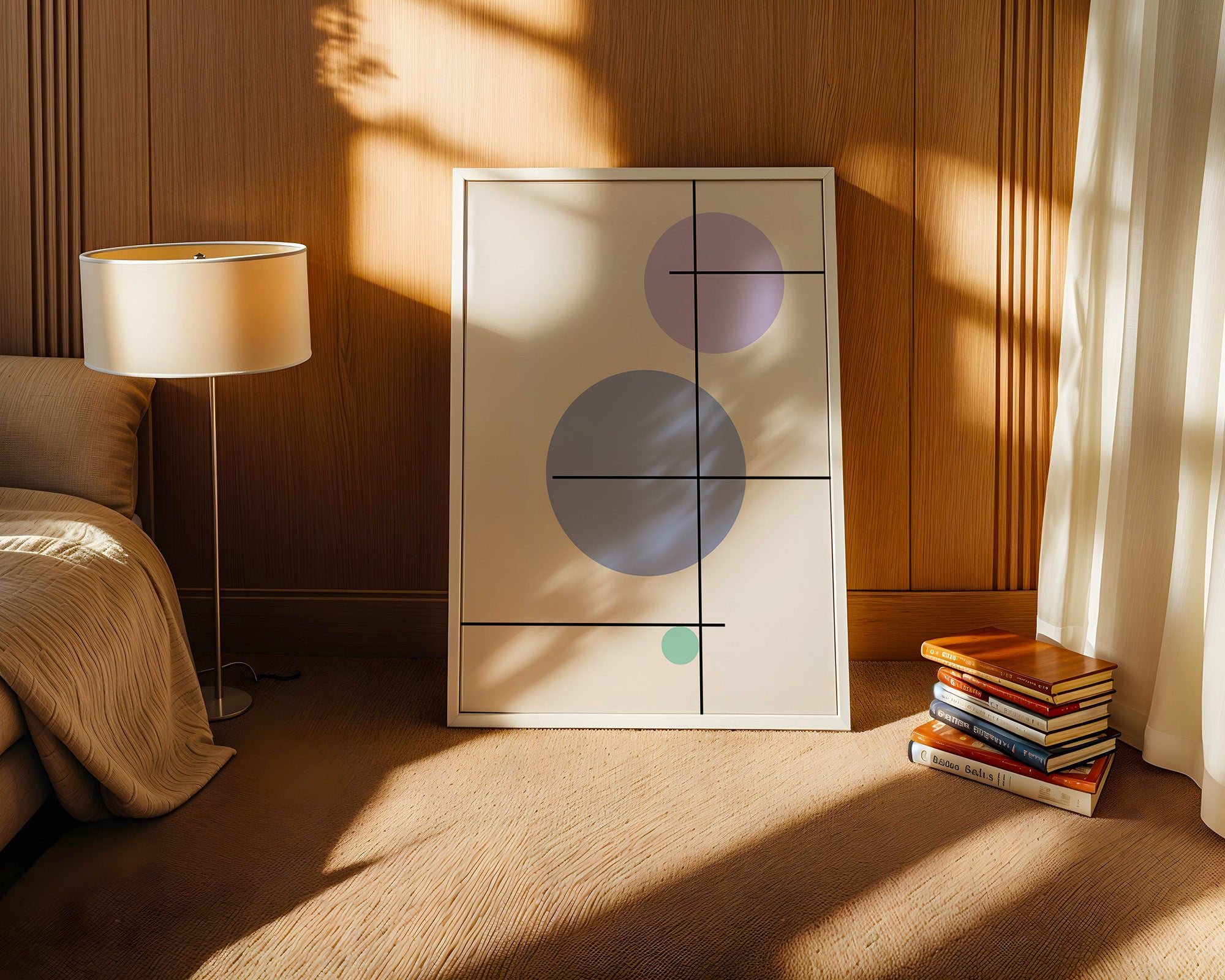 Bunte Kreise Linien Abstrakt