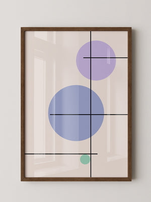 Bunte Kreise Linien Abstrakt