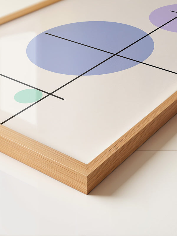 Bunte Kreise Linien Abstrakt