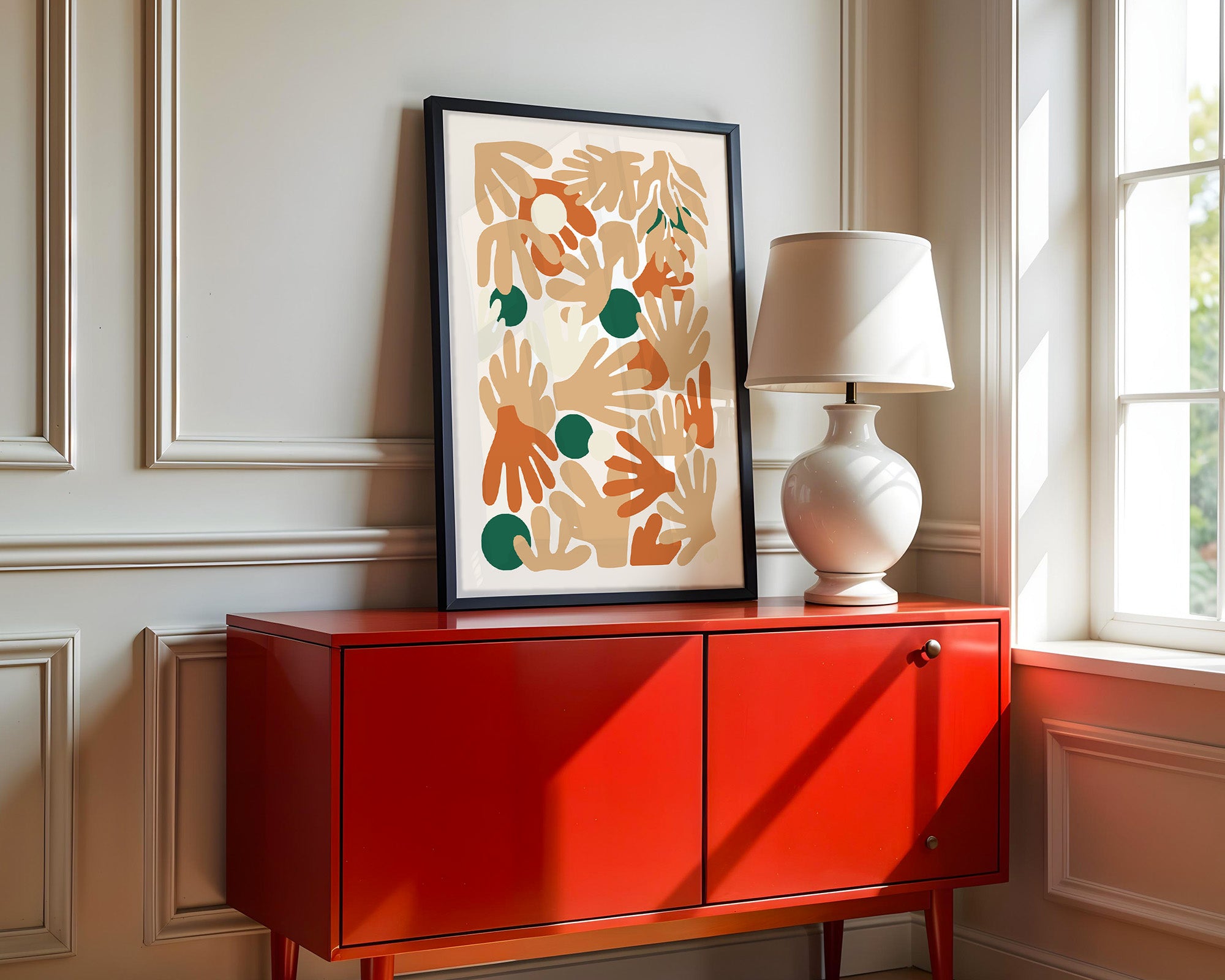 Hände Mosaik Erdtöne