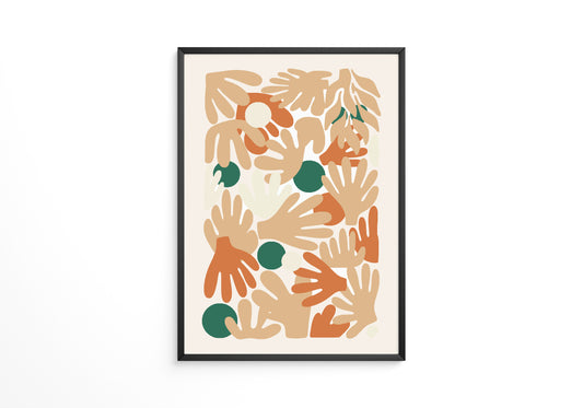 Hände Mosaik Erdtöne