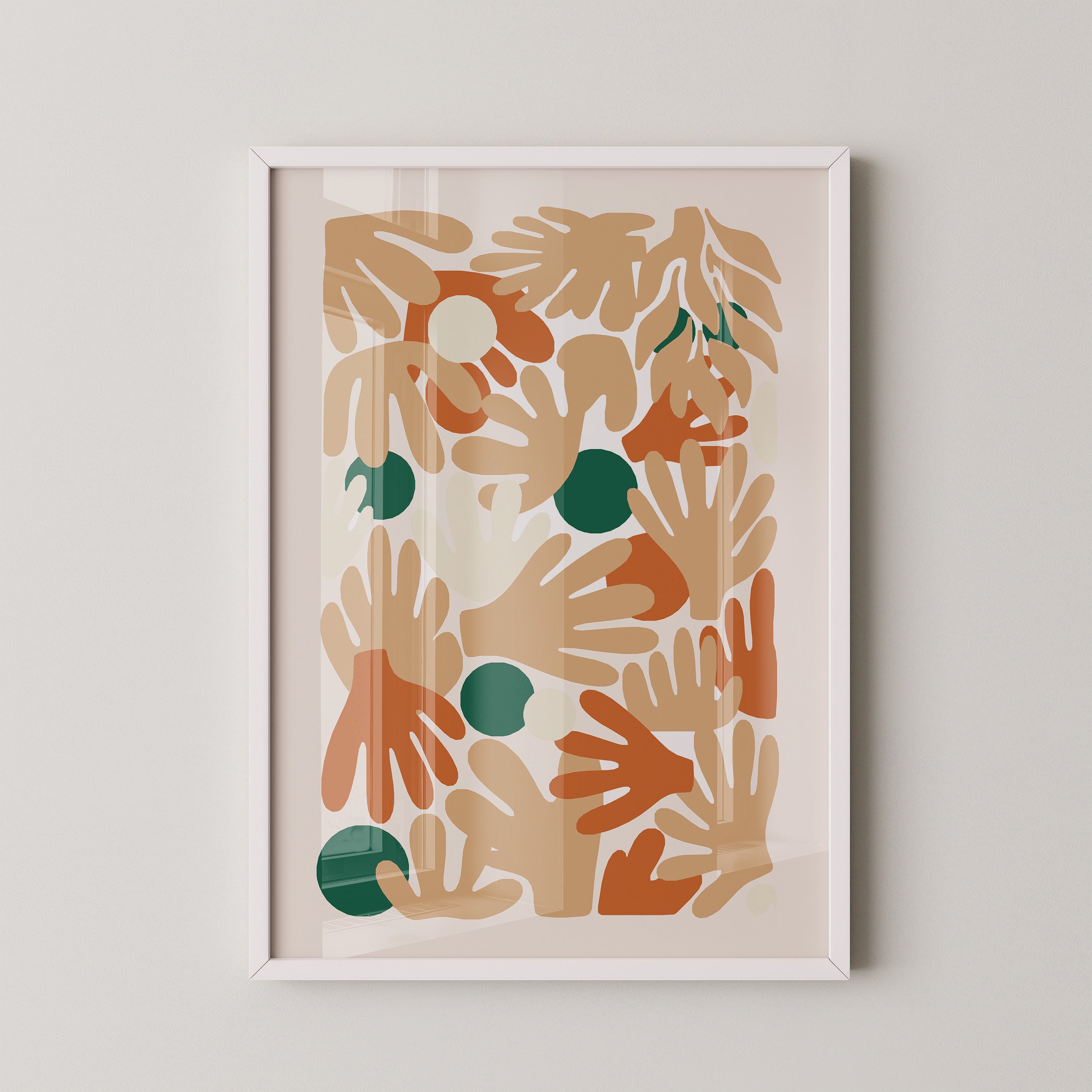 Hände Mosaik Erdtöne