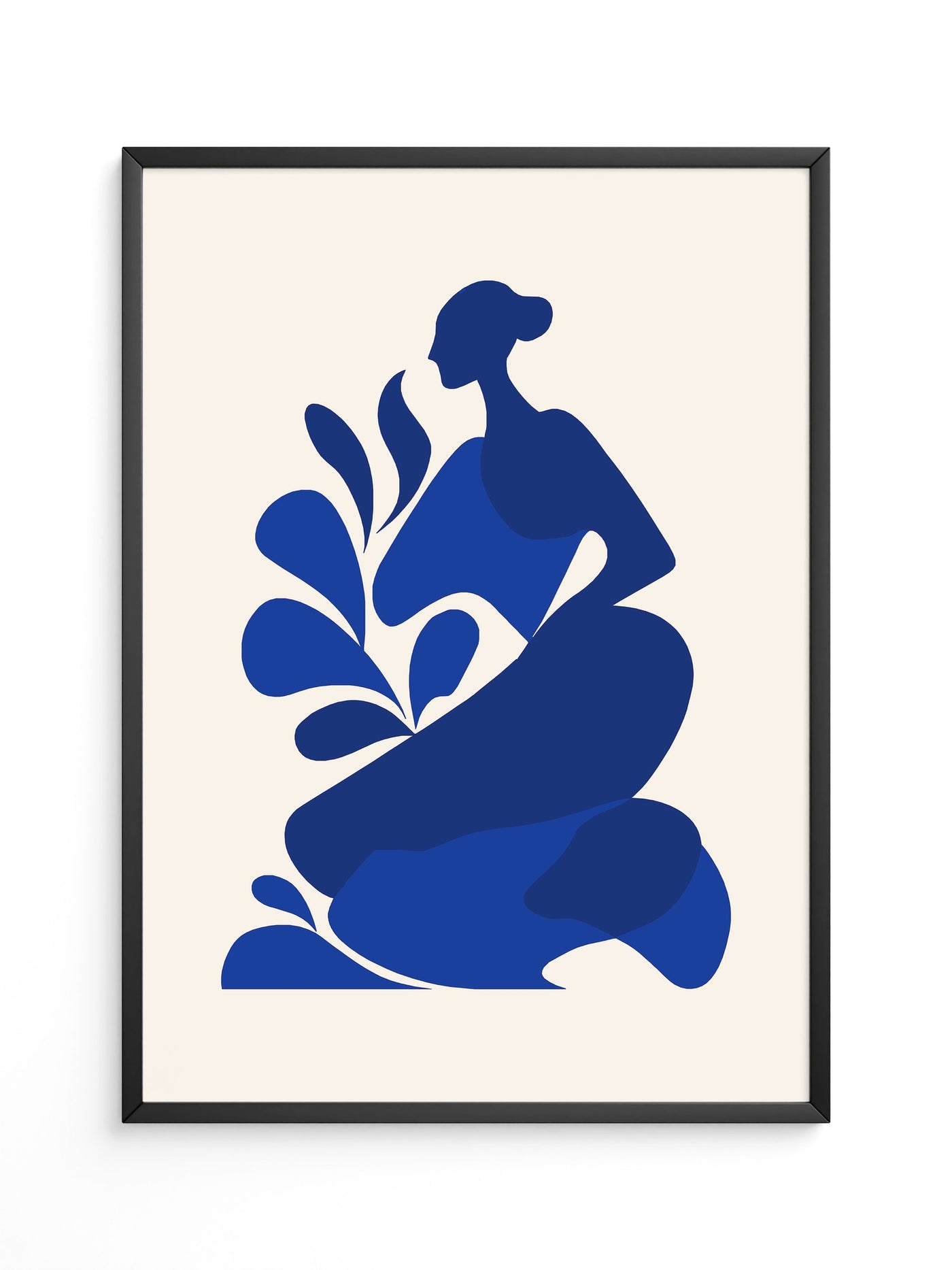 Frauenfigur Blau Silhouette