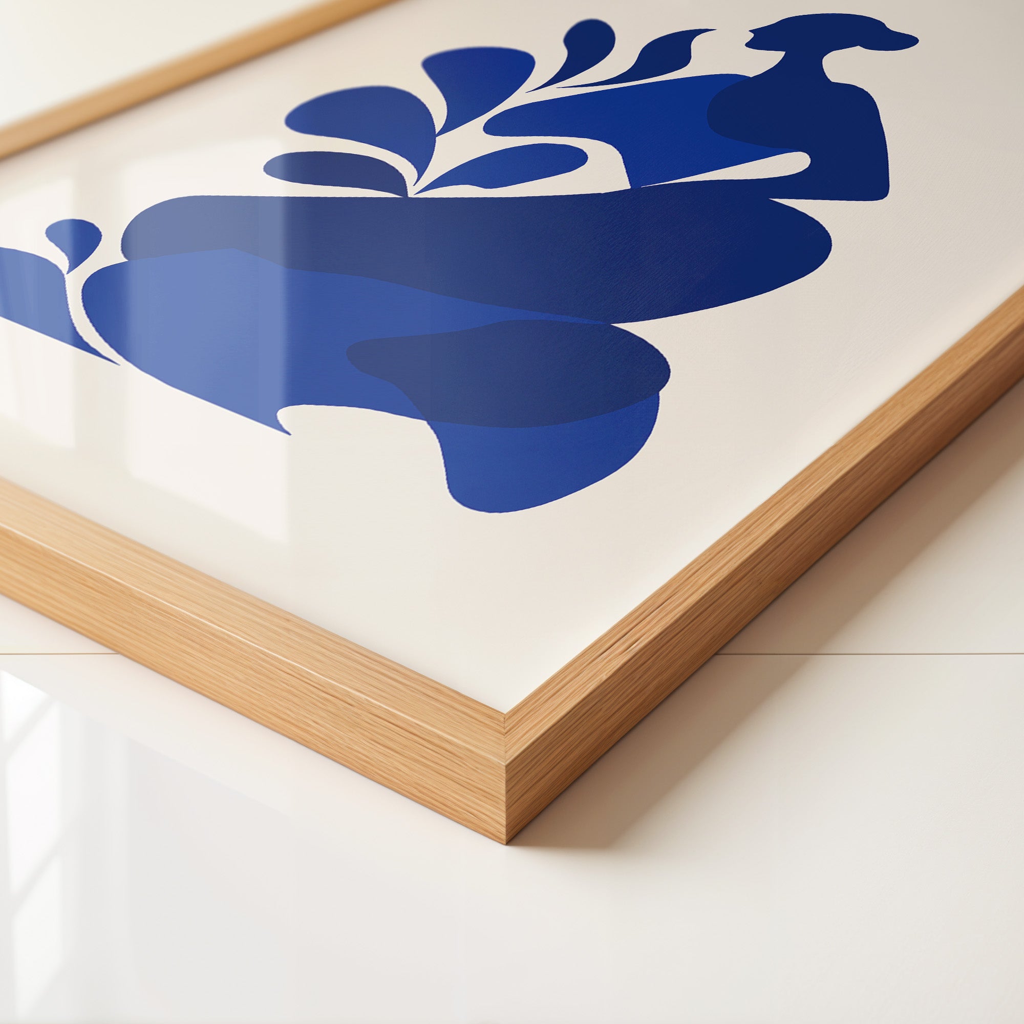 Frauenfigur Blau Silhouette