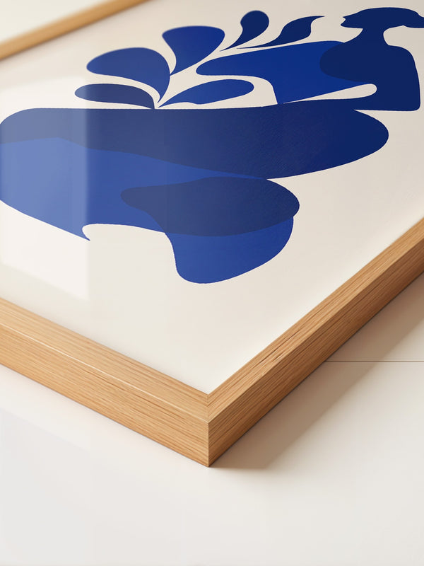 Frauenfigur Blau Silhouette